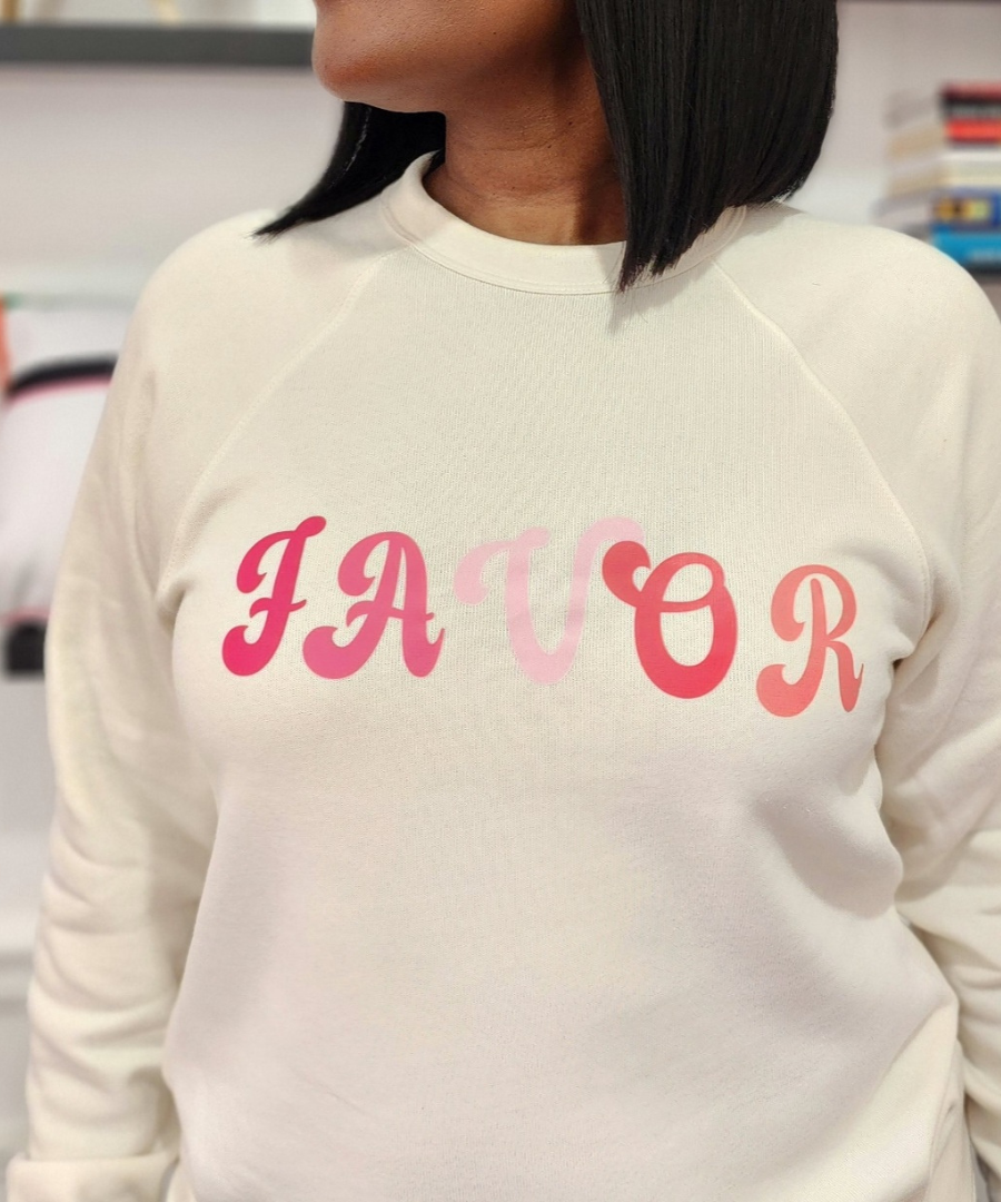 "Godsgirl's Favor Sweater: Wear the Word, Stay Clean for Jesus!"