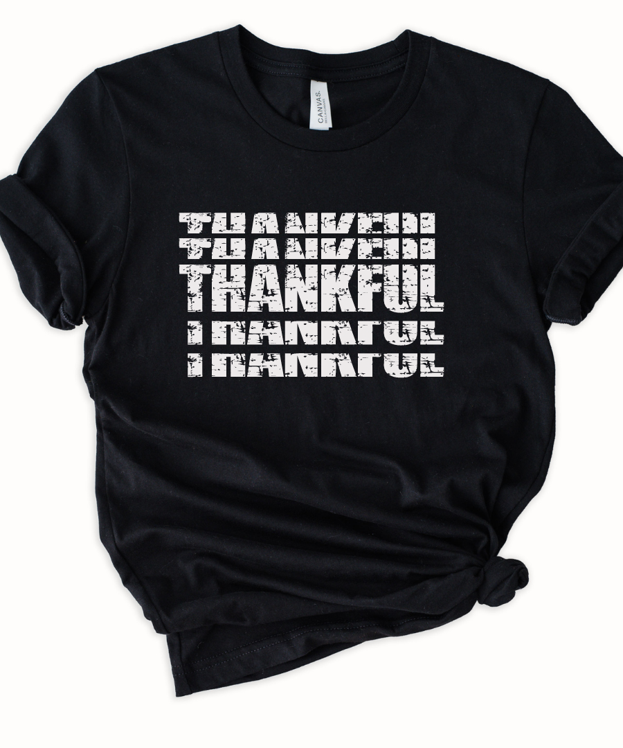 Red Unisex Thankful Tee